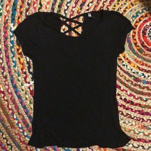 XL fitted black t-shirt